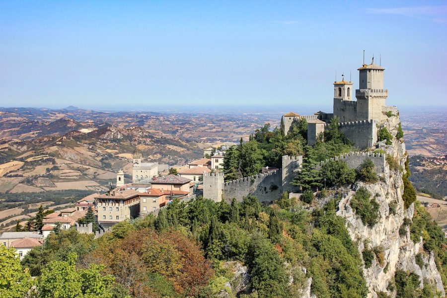 three towers of san marino, san marino castle, nature